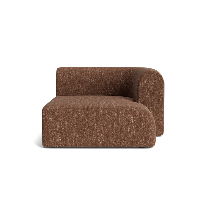 Berg Right Chaise Module - Fleck Rust