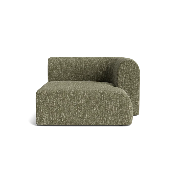 Berg Right Chaise Module - Fleck Olive