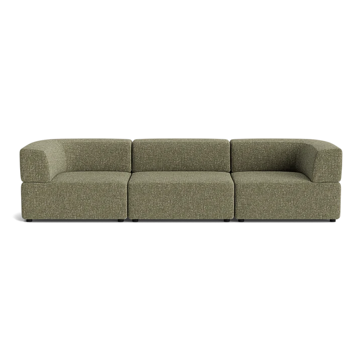 Stretch 4 Seater Sofa - Fleck Olive