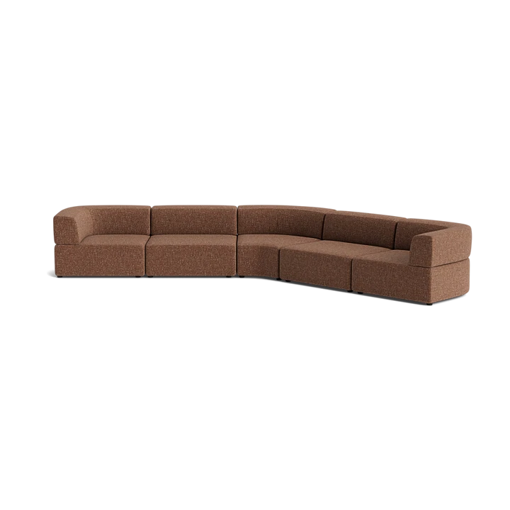 Stretch Large Closed Angle Sofa - Fleck Rust