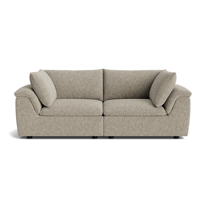 Melt 3 Seater Sofa - Fleck Smoke