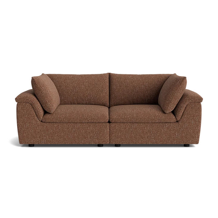 Melt 3 Seater Sofa - Fleck Rust