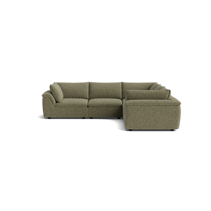 Melt Corner Sofa - Fleck Olive