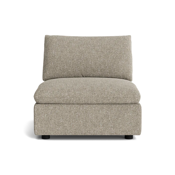 Melt Armless Middle Sofa Module - Fleck Smoke