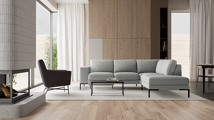 Hoekbank Senso met relaxfunctie