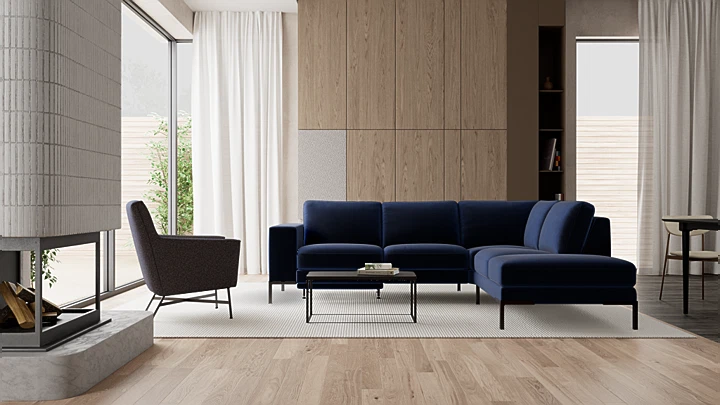 Hoekbank Senso met relaxfunctie