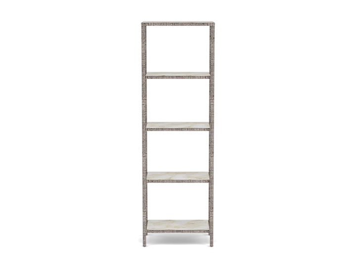 Marilyn 78" White Quartz Etagere