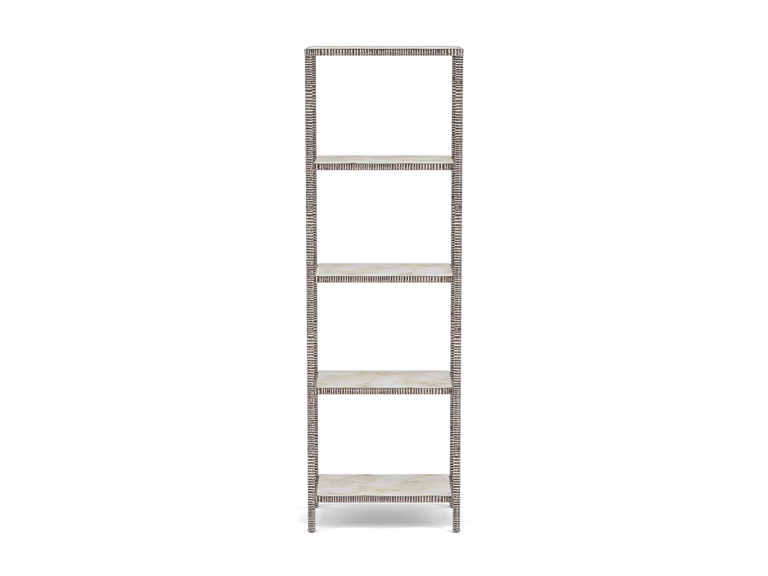 Marilyn 78" White Quartz Etagere
