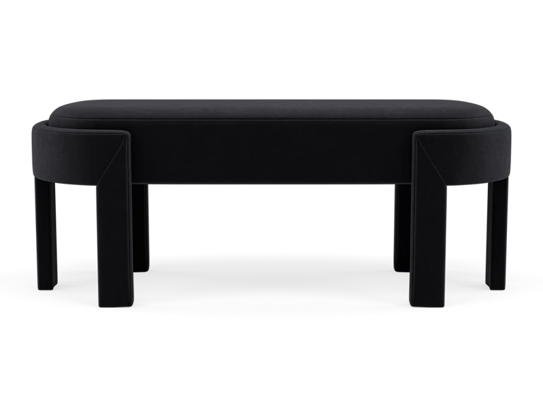Marilyn Black Velvet Bench