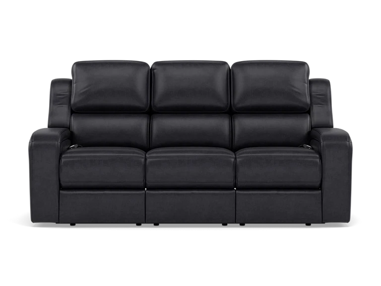 Liam Leather Fully Loaded Zero Gravity Reclining Sofa With Drop Table, Massage & Immersive Audio