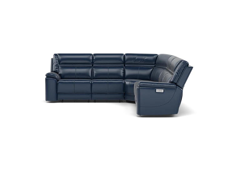 Duke 5-Pc. Leather Fully Loaded Zero Gravity Reclining Modular With Hidden Cupholders