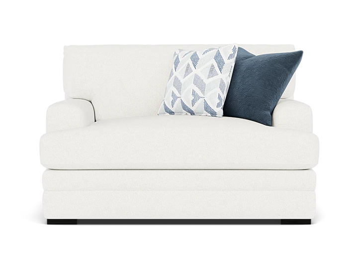 Larken Wide Chair in Shell