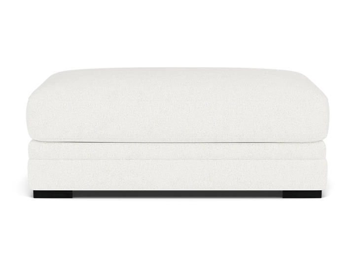 Larken Wide Ottoman in Shell