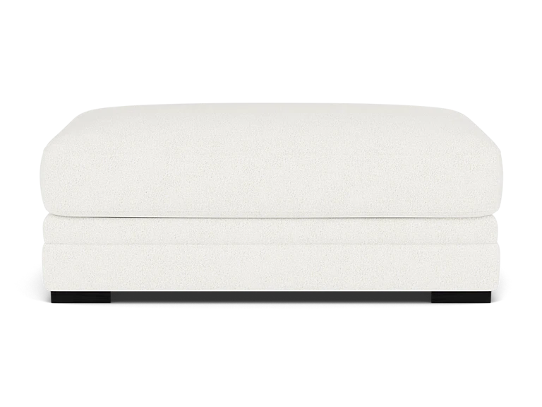 Larken Wide Ottoman in Shell