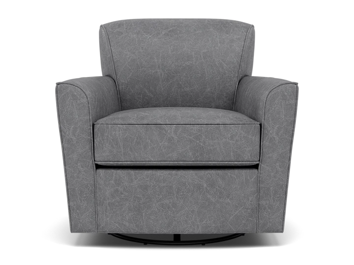 Flexsteel Kingman Leather Swivel Glider