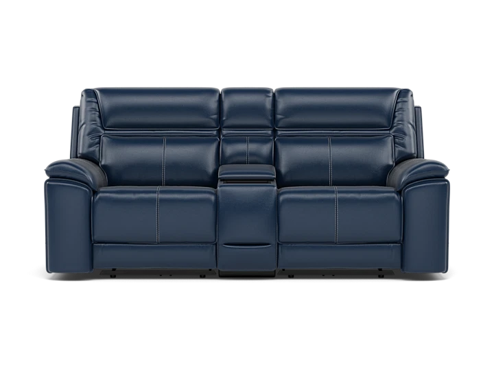 Duke 3-Pc. Leather Fully Loaded Zero Gravity Console Reclining Loveseat With Hidden Cupholders