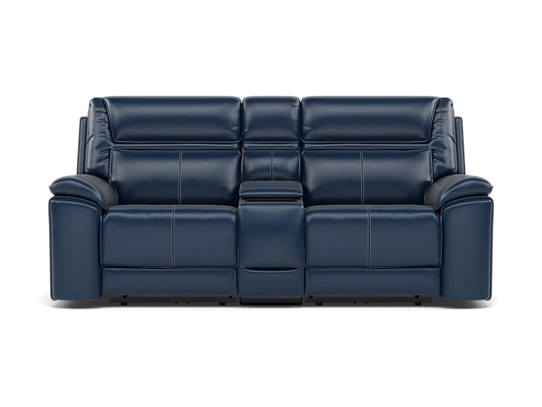 Duke 3-Pc. Leather Fully Loaded Zero Gravity Console Reclining Loveseat With Hidden Cupholders
