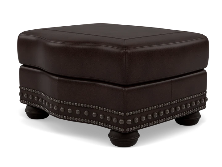 Alfred Leather Ottoman for your Living Room – Steinhafels Furniture