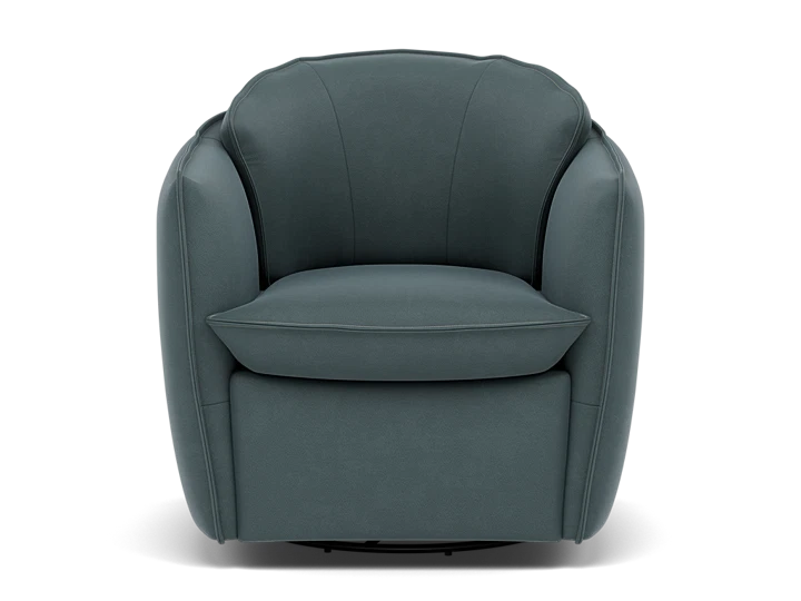 Emerald Leather Swivel Chair