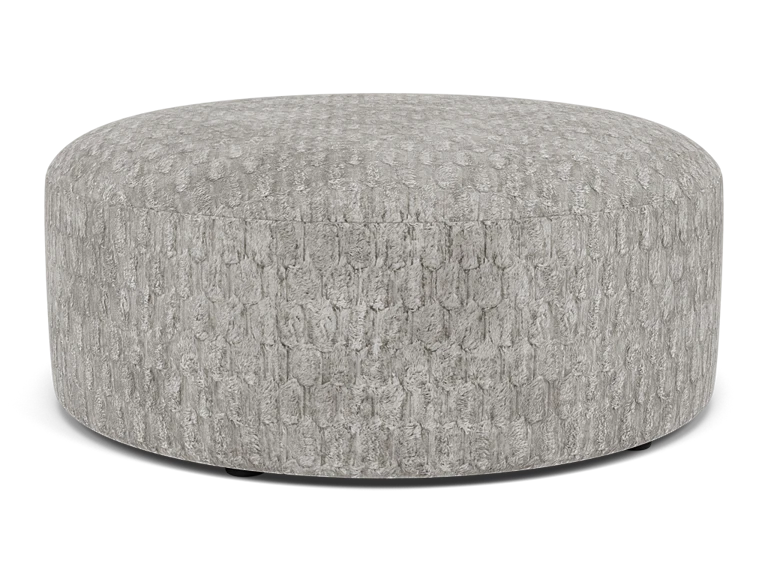 Irv Round Ottoman in Ash