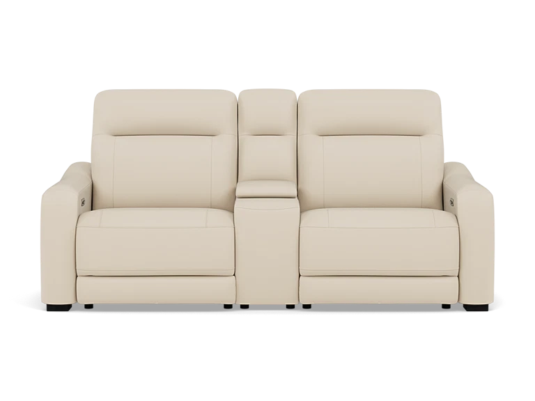Drew & Jonathan Home Drew And Jonathan Home Newport 3-Pc. Leather Power Headrest Console Reclining L
