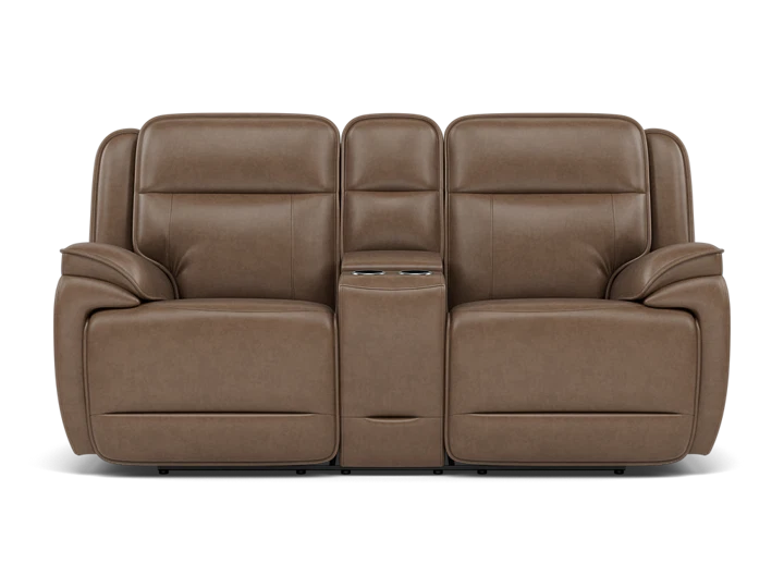 Glen Leather Power Headrest Zero Gravity Reclining Console Love