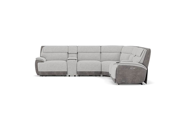 Drew & Jonathan Home Belvedere 7-Pc. Power Headrest Zero Gravity Reclining Modular