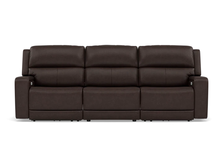 Flexsteel Harbor 3-Pc. Fully Loaded Reclining Sofa With Heat and Massage