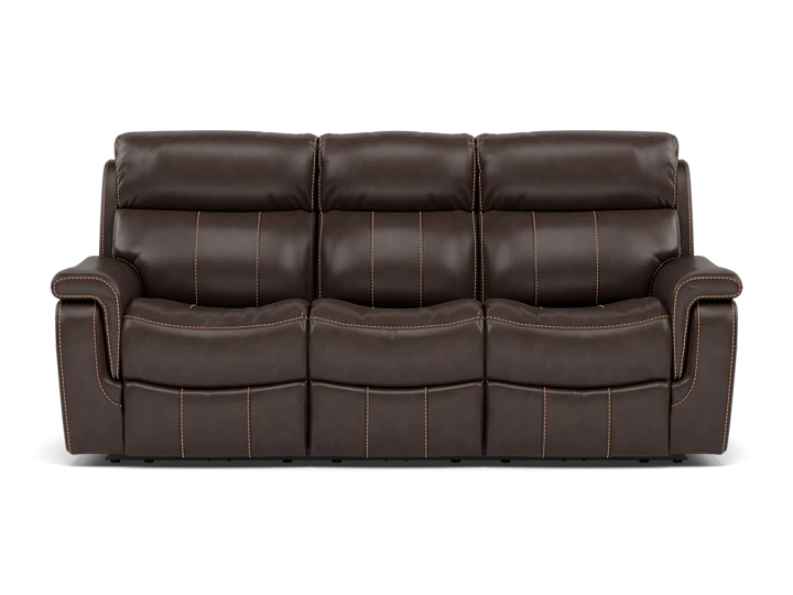Shane Leather Power Headrest Reclining Sofa