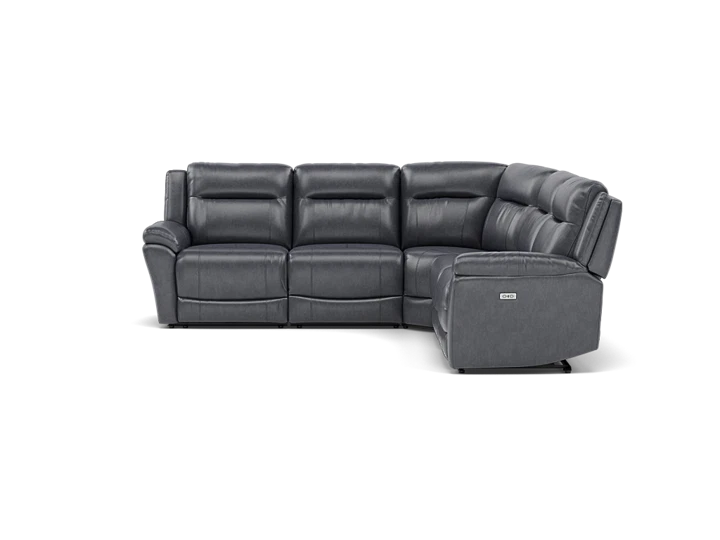 Madrid 5-Pc. Leather Power Reclining Wall Saver Modular