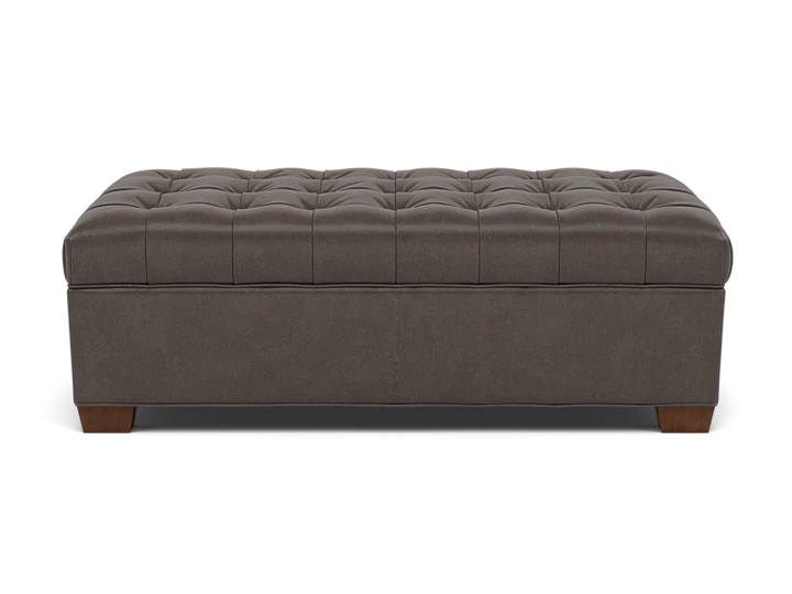 Tailor-Made Leather Storage Cocktail Ottoman