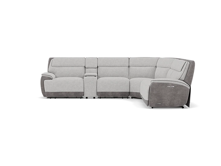 Drew & Jonathan Home Belvedere 6-Pc. Power Headrest Zero Gravity Reclining Modular