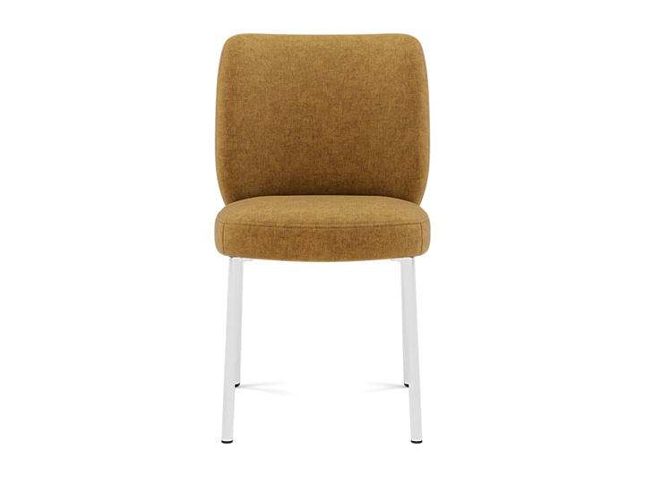 One Collection Danny Side Chair In Gold Chenille