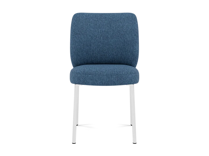 One Collection Danny Side Chair In Teal Chenille
