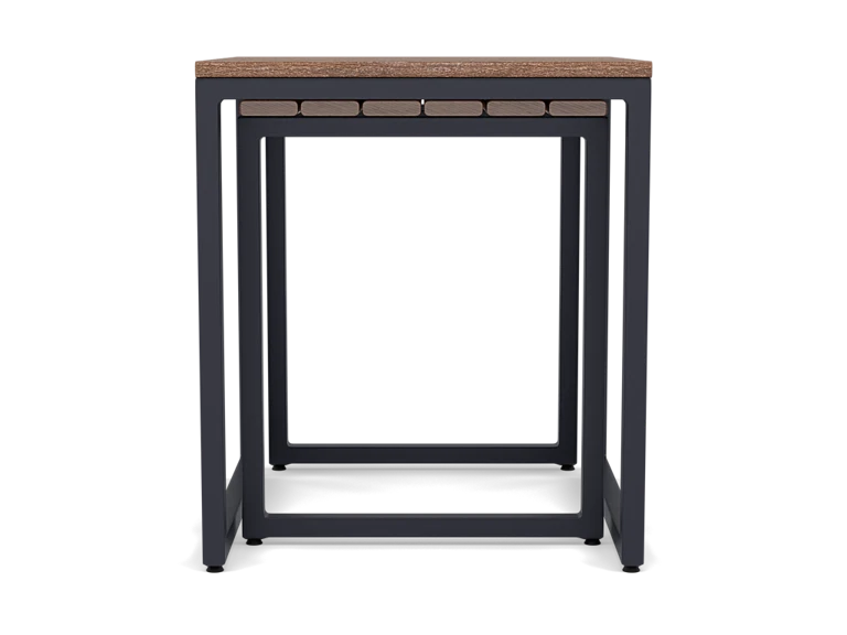 Hixon Nesting End Tables in Dark Gray Antique Mahogany