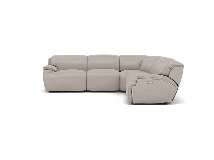 Carrie 5-Pc. Leather Zero Gravity Power Headrest Reclining Modular