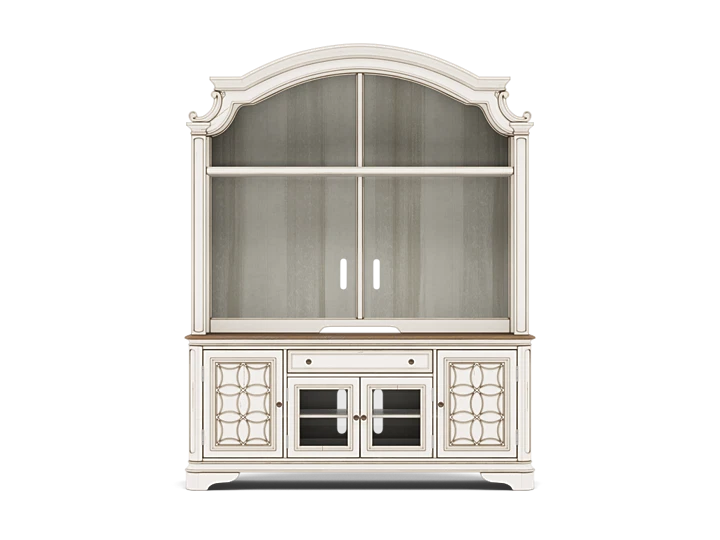 Magnolia Manor 74" Entertainment Stand & Hutch
