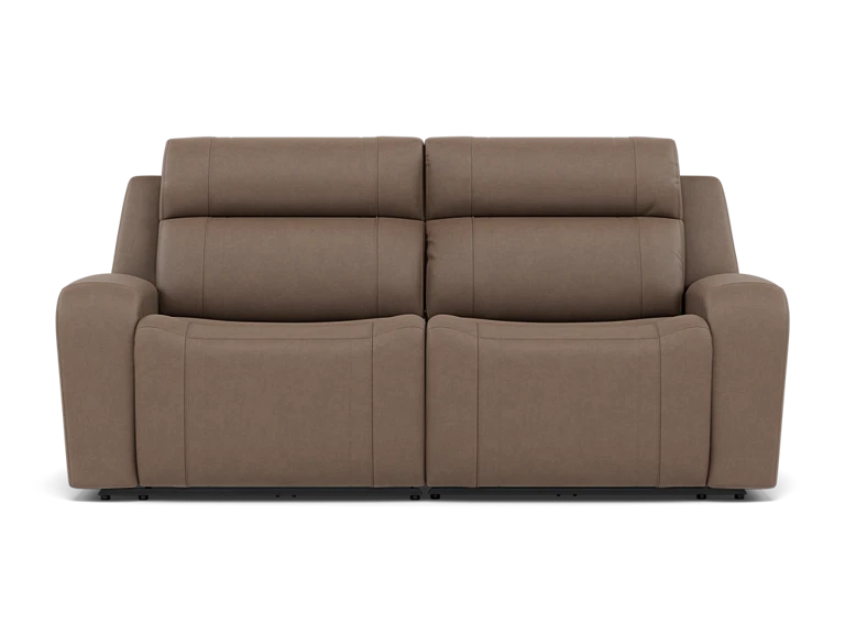 Maverick 2-Pc Leather Fully Loaded Reclining Loveseat With Massage