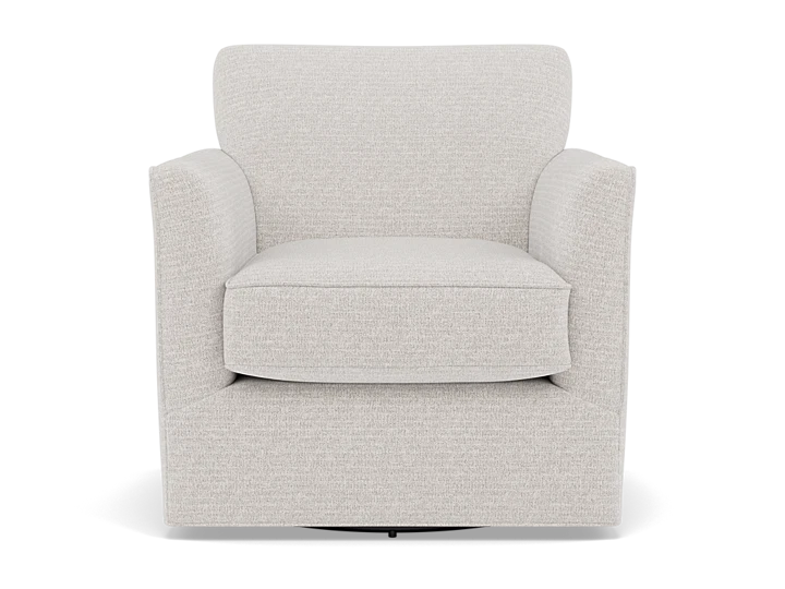 Grayson Swivel Chair in Zinc