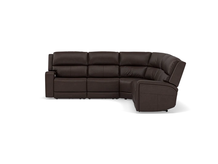 Flexsteel Harbor 5-Pc. Fully Loaded Reclining Modular With Heat and Massage