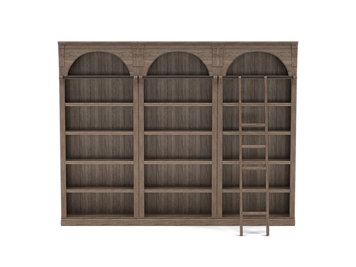Spencer Bookcase Wall with Ladder