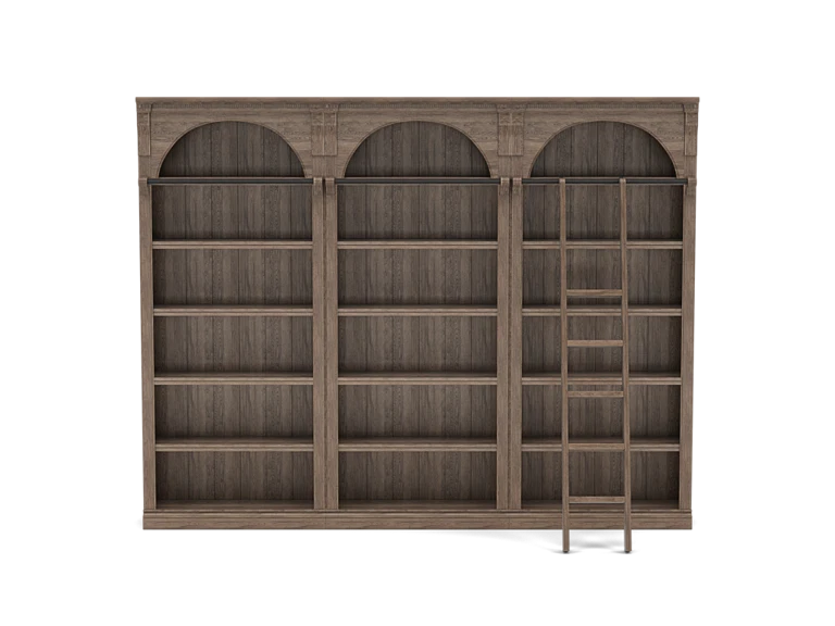 Spencer Bookcase Wall with Ladder