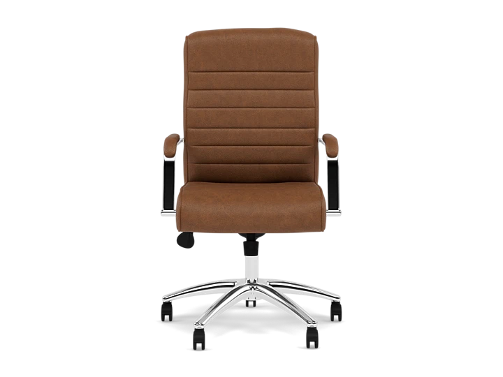 Modern Executive Chair in Caramel