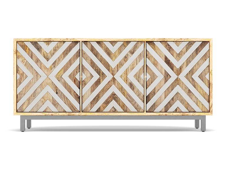 Grand Luxe Chevron 69" Console