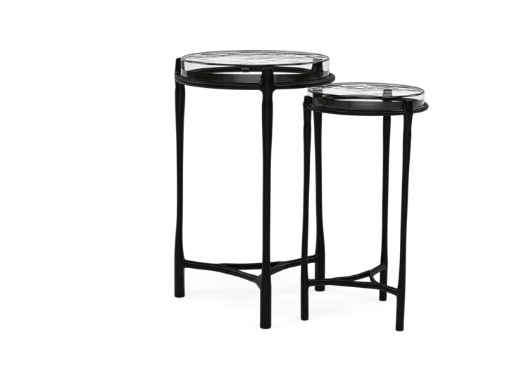 Marilyn Set of 2 Recycled Glass Tables
