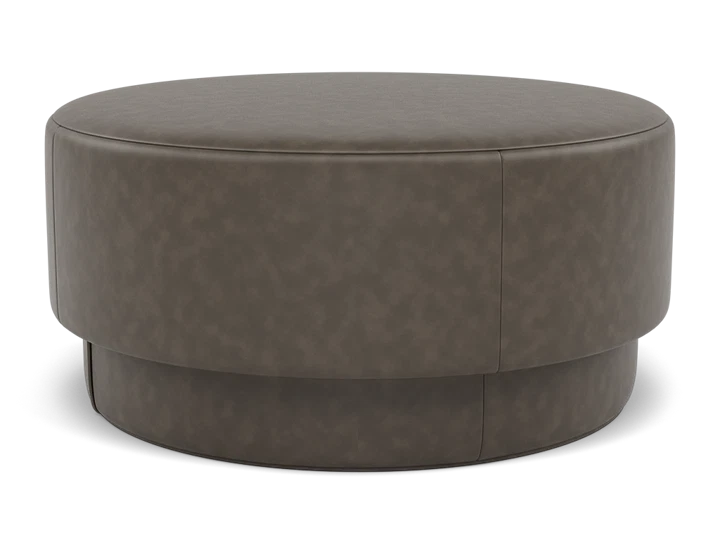 Theon Leather Cocktail Ottoman