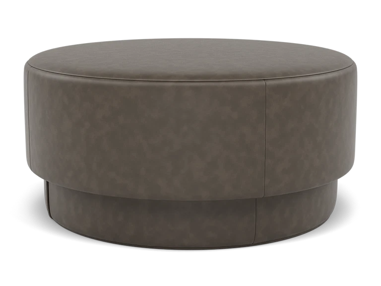 Theon Leather Cocktail Ottoman