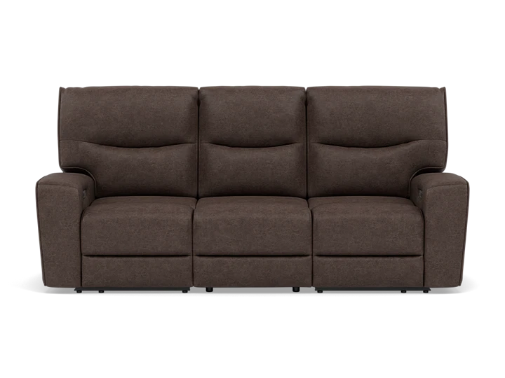 Hardin 3-Pc. Power Headrest Reclining Sofa With Drop Down Table