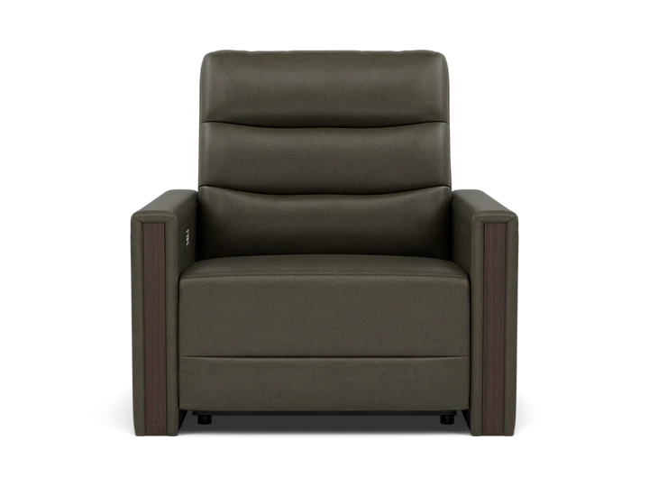 Conway Leather Fully Loaded Reclining Wide Chair