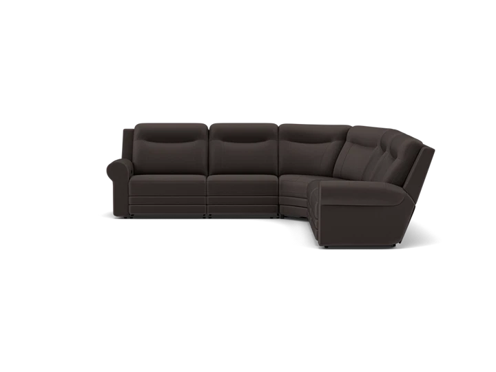 Candice 5-Pc. Leather Power Headrest Zero Gravity Reclining Modular